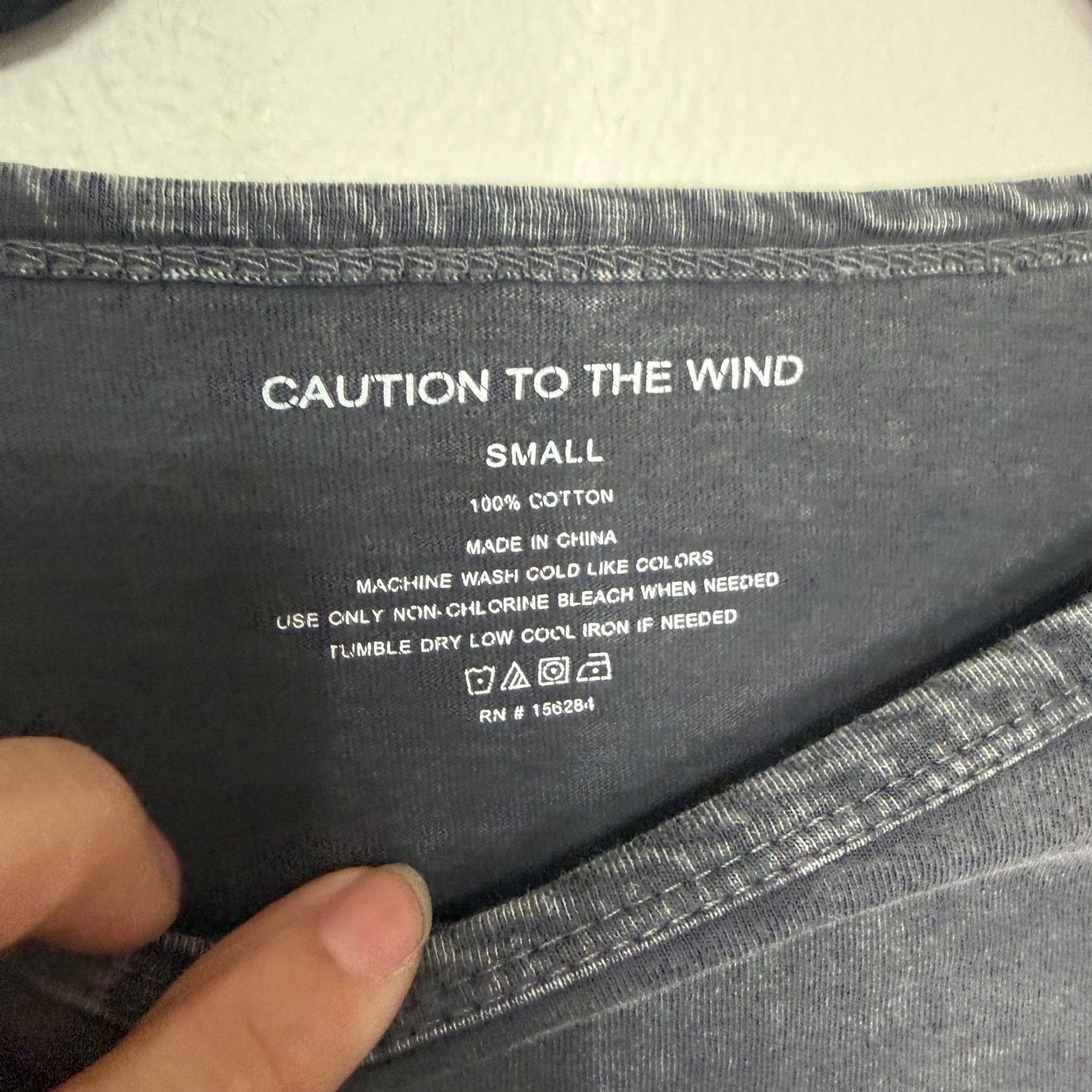 Caution To The Wind Womens M Gray Burnout Crop Tee Motorcycle Graphic Y2K