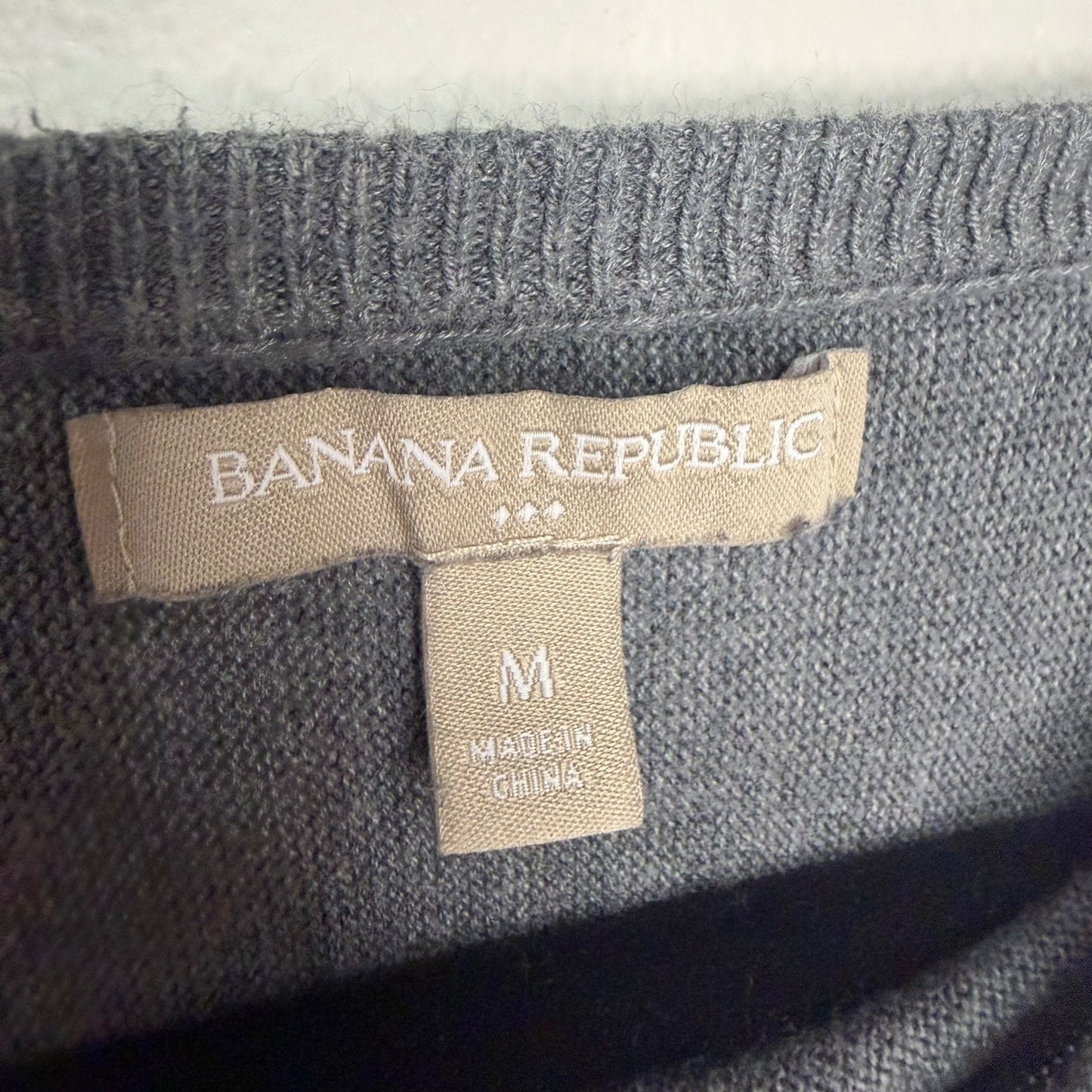Banana Republic Gray Medium Sweater Mini Dress Retro Y2K Casual