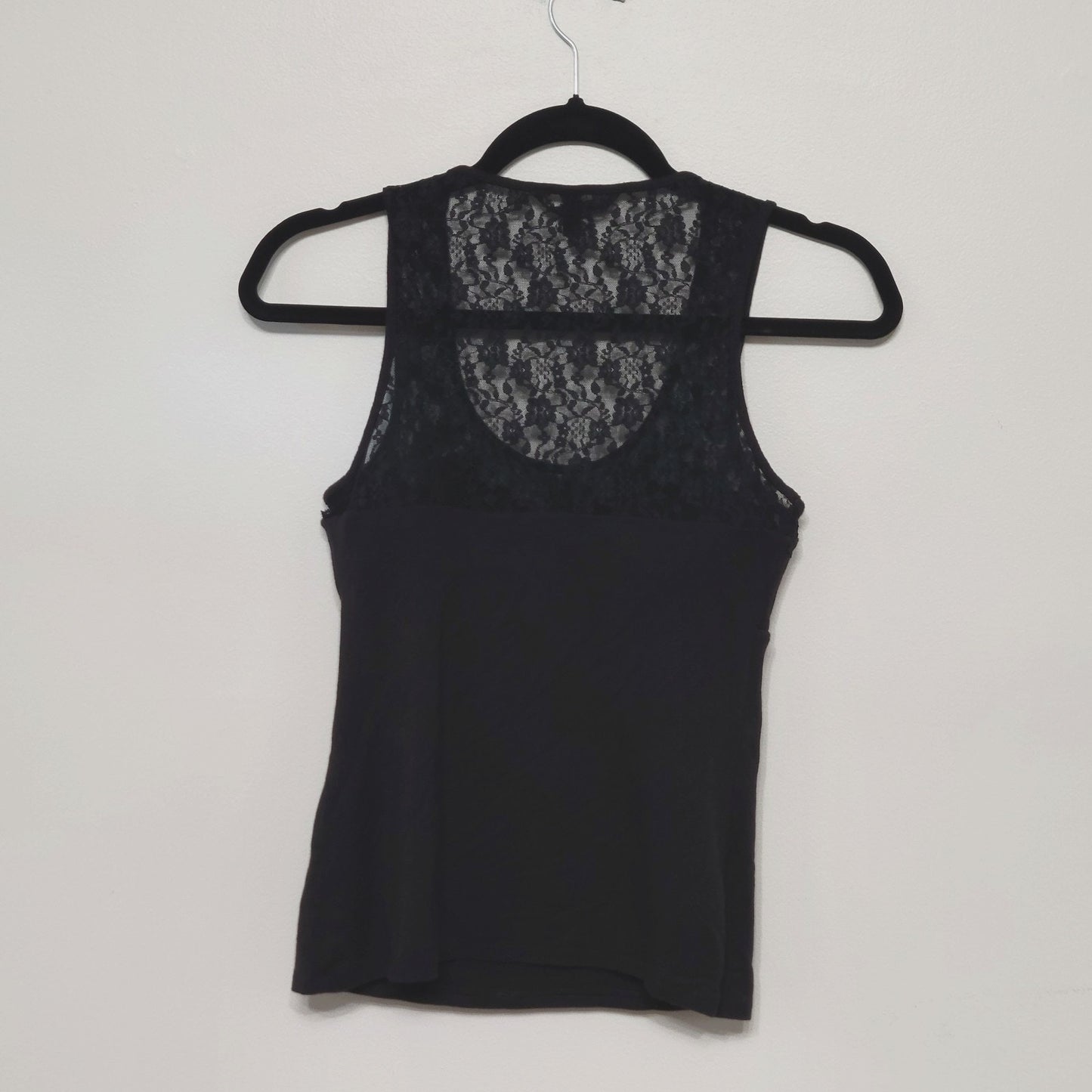 Victoria’s Secret Women’s Small Black Lace Bustier Tank Top EUC