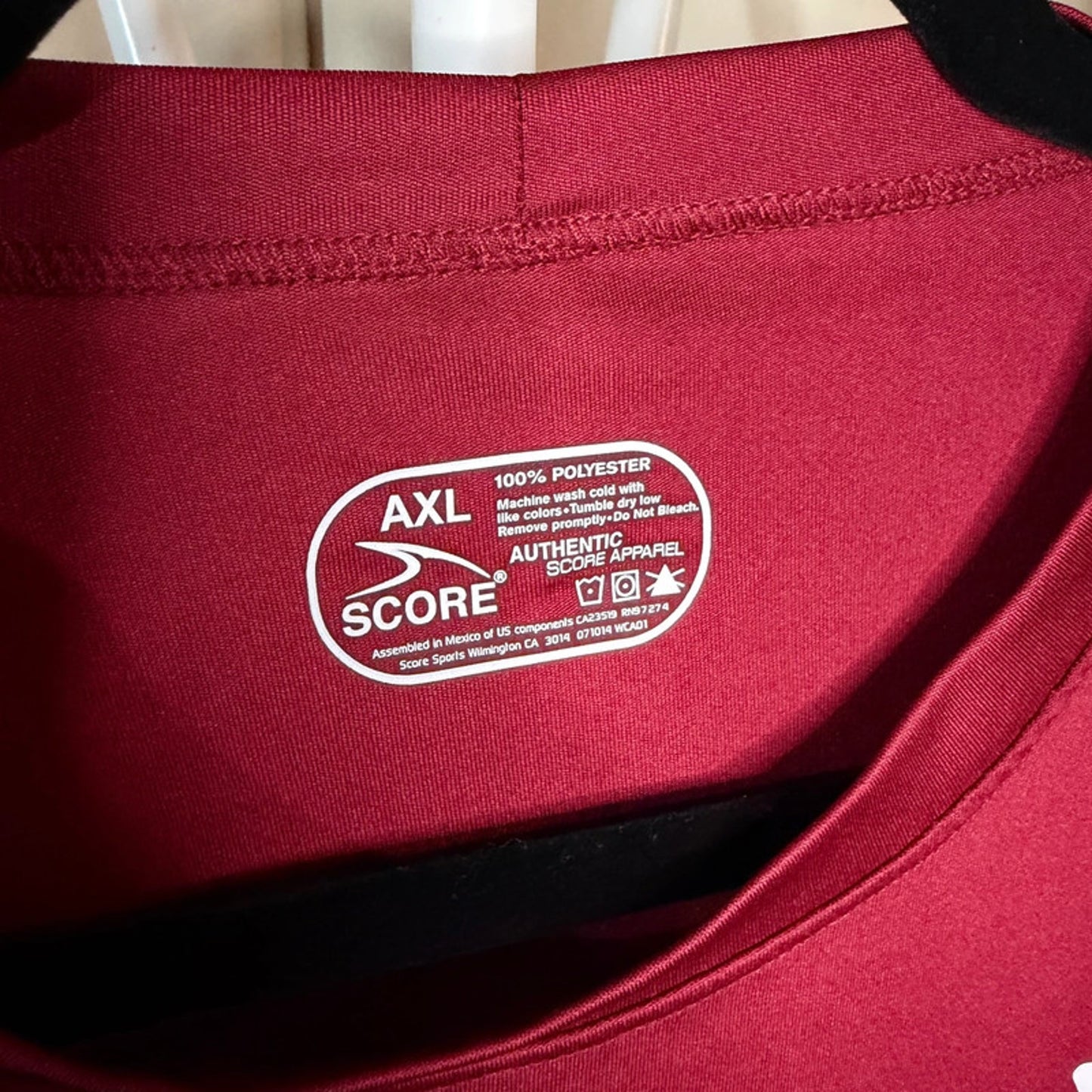 YMCA Maroon XL Quick Dry Coach T-Shirt