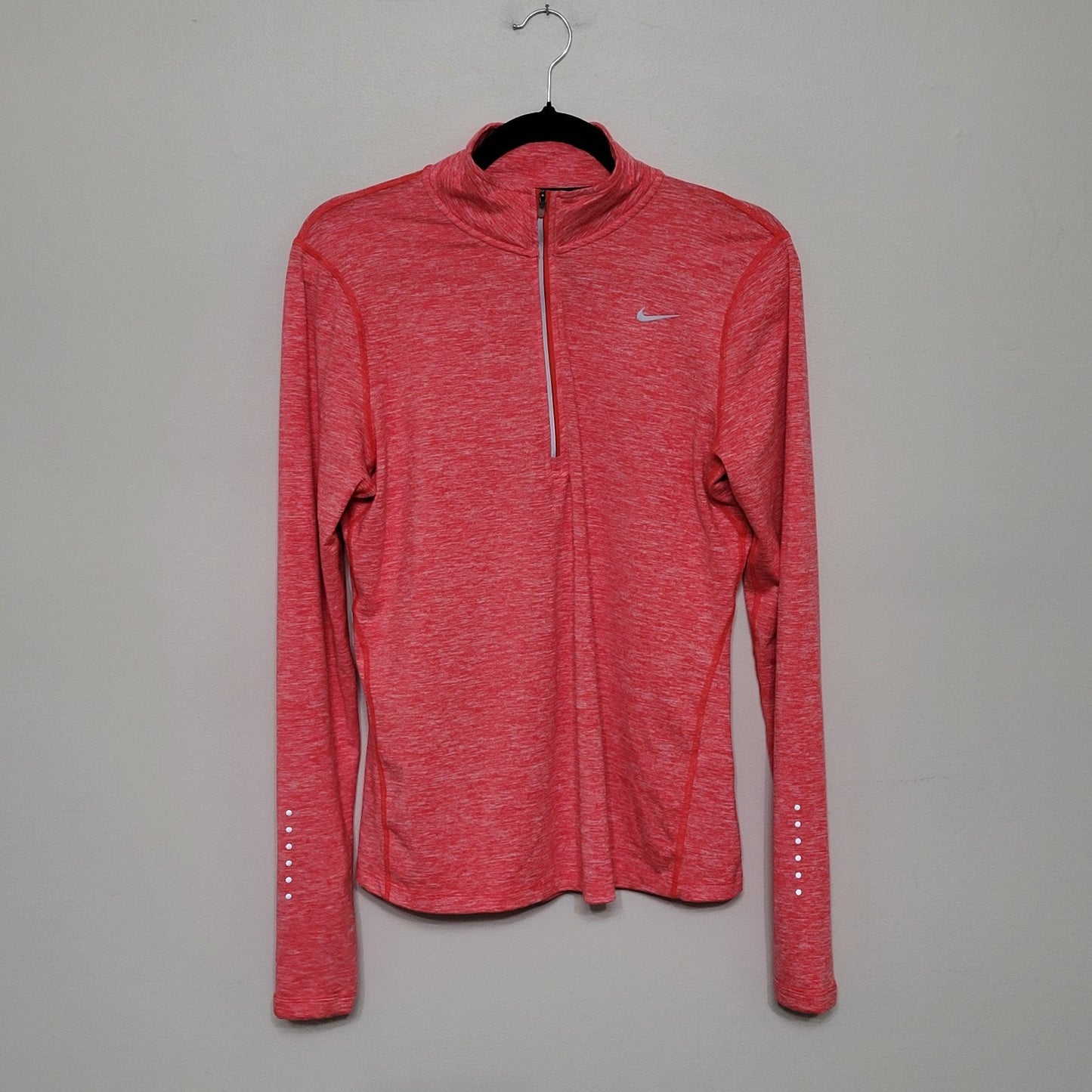 Nike Element 1/2 Zip Women’s M Dri-Fit Running Training Top Pink Red 904900-696